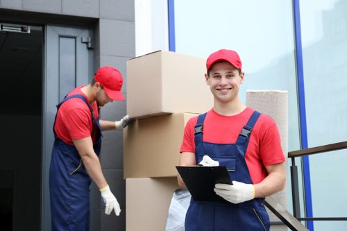 Low-carbon van loading donated and recyclable items for collection
