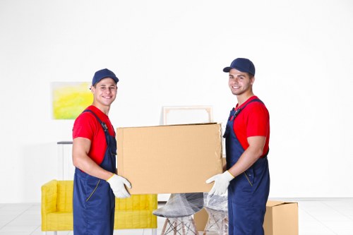 Careful unpacking of household boxes in an Old Oak Common property