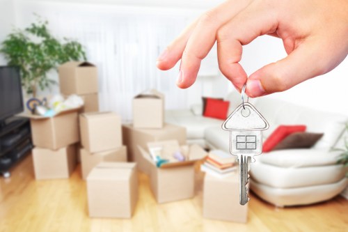 Packing and loading preparation for a move in Old Oak Common