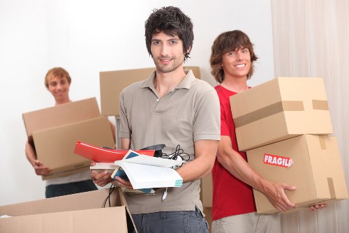 Sorting mixed household materials for recycling in a west London move