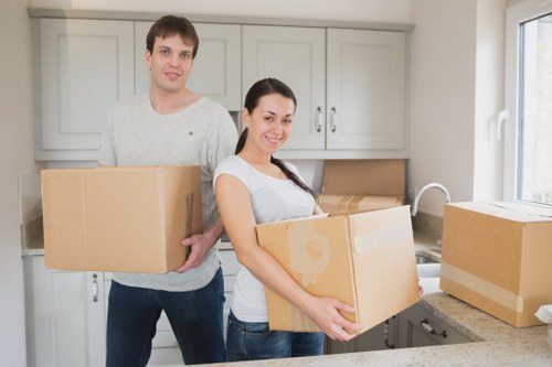 Careful furniture transport during a West London house move